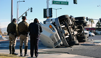 Overturned Truck